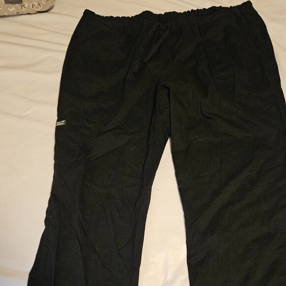 Black Cherokee Workwear drawstring scrubs pants - 2XL - Picture 1 of 2